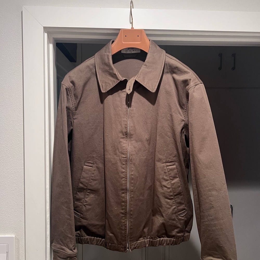 Zara Origins Olive Green Lightweight Shirt Jacket